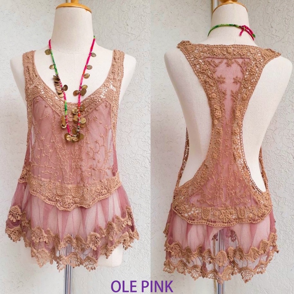 🆕🌹PRICE DROP BEAUTIFUL OLE PINK COVERUP   S/M